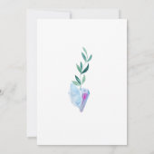 Roze en blauwe mysterie Pareltjes handfasting Kaart (Achterkant)