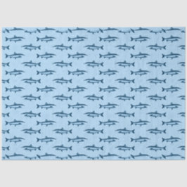 Roze en Blauwe Nautilische Serie Ontwerp 10 Tissuepapier