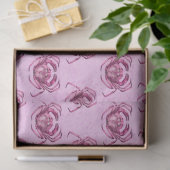 Roze en Blauwe Nautilsche Serie Ontwerp 2 Tissuepapier (Geschenk)