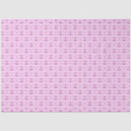 Roze en Blauwe Nautische Serie Ontwerp 13 Tissuepapier