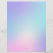 Roze en blauwe ombre briefhoofd (Achterkant)