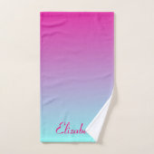 Roze en Blauwe Ombre Delight Bad Handdoek (Handdoek)