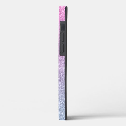 Roze en blauwe ombre getextureerd Case-Mate iPhone case (Achterkant / Links)
