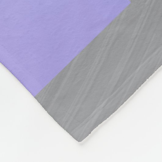 Roze en blauwe ombre met zilvergrens fleece deken (Hoek)