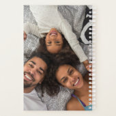 Roze en Blauwe Ombre Twee Fotoplanner Planner (Achterkant)