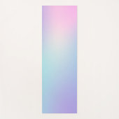 Roze en blauwe ombre yogamat (Voorkant)