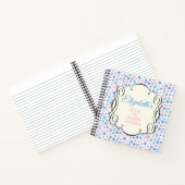 Roze en blauwe ontvanger notitieboek (Binnen)