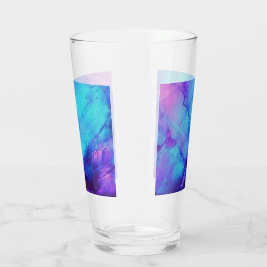 Roze en blauwe opaal glas (Rechts)