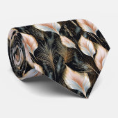 Roze en blauwe pampas gras glitter stropdas (Opgerold)