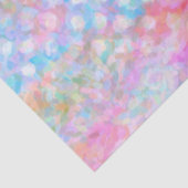 Roze en Blauwe Pastel Geweldige Patroon Tissuepapier (Detail)