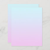 Roze en blauwe pastel gradiënt achtergrond (Voorkant / Achterkant)