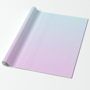 Roze en blauwe pastel gradiënt achtergrond cadeaupapier