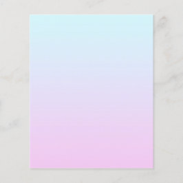 Roze en blauwe pastel gradiënt achtergrond flyer