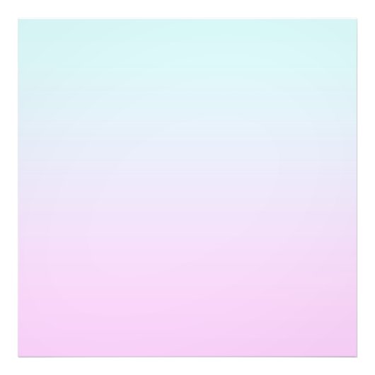 Roze en blauwe pastel gradiënt achtergrond foto afdruk (Voorkant)