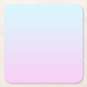 Roze en blauwe pastel gradiënt achtergrond kartonnen onderzetters (Voorkant)