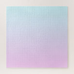 Roze en blauwe pastel gradiënt achtergrond legpuzzel<br><div class="desc">Gewoon blauw en roze pastelverloop.</div>