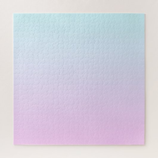 Roze en blauwe pastel gradiënt achtergrond legpuzzel (Verticaal)