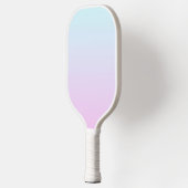Roze en blauwe pastel gradiënt achtergrond pickleball paddle (Links)