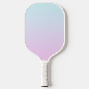 Roze en blauwe pastel gradiënt achtergrond pickleball paddle