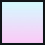 Roze en blauwe pastel gradiënt achtergrond poster<br><div class="desc">Gewoon blauw en roze pastelverloop.</div>
