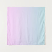 Roze en blauwe pastel gradiënt achtergrond wandkleed (Voorkant (horizontaal))