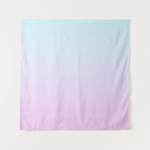 Roze en blauwe pastel gradiënt achtergrond wandkleed