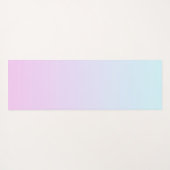 Roze en blauwe pastel gradiënt achtergrond yogamat (Achterkant (horizontaal))