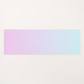Roze en blauwe pastel gradiënt achtergrond yogamat (Voorkant (horizontaal))