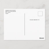 Roze en Blauwe Pastel Gradient Sky Briefkaart (Achterkant)