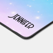 Roze en Blauwe Pastel Gradient Sky Bureaumat (Hoek)