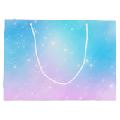 Roze en Blauwe Pastel Gradient Sky Groot Cadeauzakje (Achterkant)