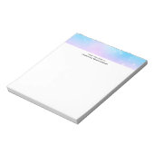 Roze en Blauwe Pastel Gradient Sky Notitieblok (Linkerzijde)
