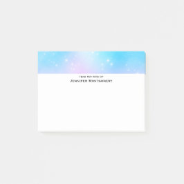 Roze en Blauwe Pastel Gradient Sky Post-it® Notes