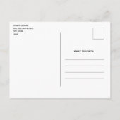 Roze en Blauwe Pastel Gradient Sky Save the Date Uitnodiging Briefkaart (Achterkant)
