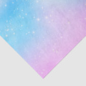 Roze en Blauwe Pastel Gradient Sky Tissuepapier (Detail)