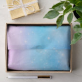 Roze en Blauwe Pastel Gradient Sky Tissuepapier (Geschenk)