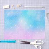 Roze en Blauwe Pastel Gradient Sky Tissuepapier (Craft)