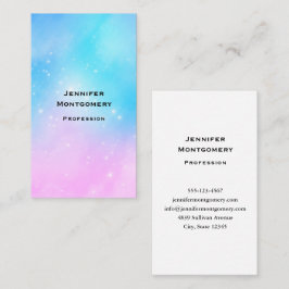 Roze en Blauwe Pastel Gradient Sky Visitekaartje