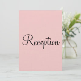 Roze en Blauwe Pastel Monogram Huwelijksreceptie Kaart