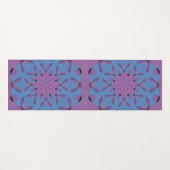 Roze en blauwe patroon yogamat (Voorkant (horizontaal))