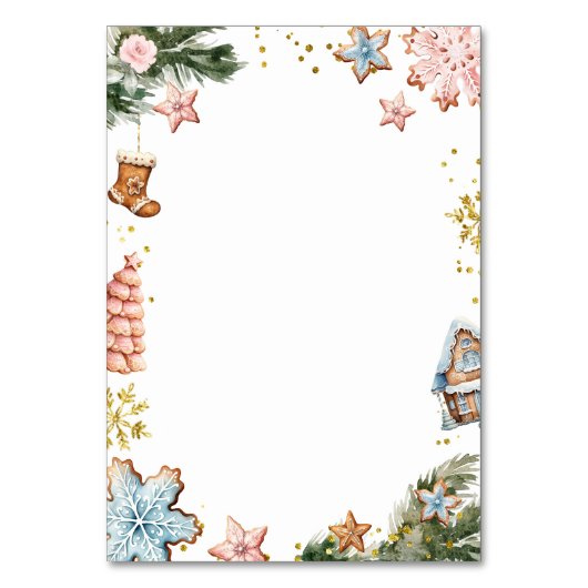 Roze en blauwe peperkoekkoekjes onthullen geslacht kaart (Achterkant)