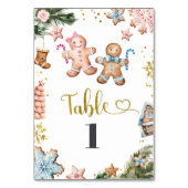 Roze en blauwe peperkoekkoekjes onthullen geslacht kaart (Voorkant)