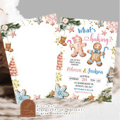 Roze en blauwe peperkoekkoekjes onthullen geslacht kaart