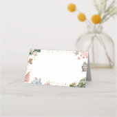 Roze en blauwe peperkoekkoekjes onthullen geslacht plaatskaartje (Achterkant)