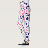Roze en Blauwe Polka Dot Leggings (Links)