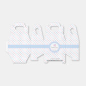 Roze en Blauwe Polka Dots Gender onthullen Baby sh Bedankdoosjes (Uitgevouwen)