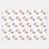 Roze en Blauwe pompoen geslacht onthullen geschenk Inpakpapier Vel (Voorkant 2)