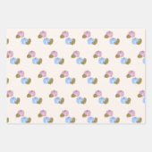 Roze en Blauwe pompoen geslacht onthullen geschenk Inpakpapier Vel (Voorkant)