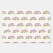 Roze en Blauwe pompoen geslacht onthullen geschenk Inpakpapier Vel (Voorkant 2)