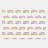 Roze en Blauwe pompoen geslacht onthullen geschenk Inpakpapier Vel (Voorkant)